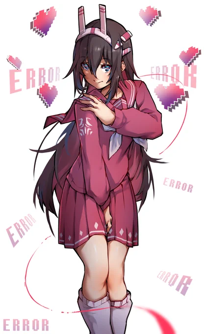 ポーズ練習で素体描きまくってたら頭おかしくなりそうだったので一つだけちゃんと描いた…これはヤンデレアンドロイドちゃんです 