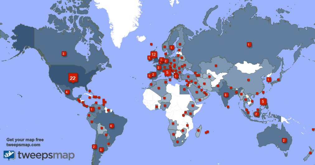 I have 5 new followers from USA 🇺🇸, and more last week. See tweepsmap.com/!hobiwlove