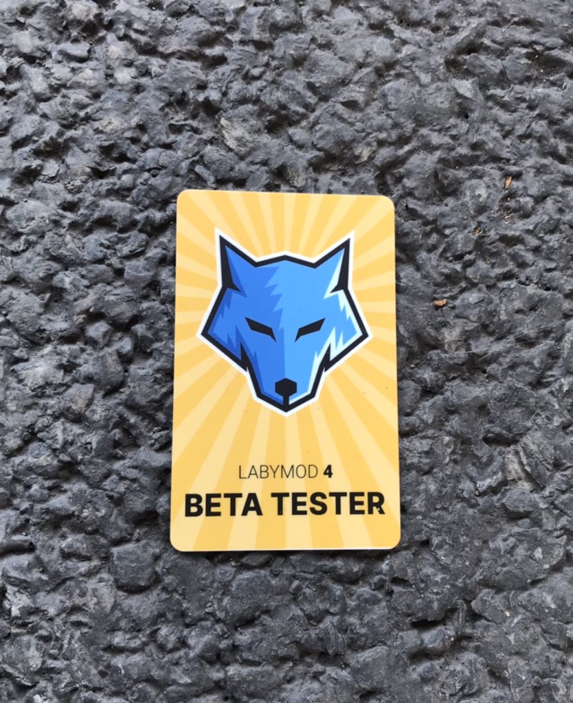 FetteKatze_'s tweet photo. Danke an @Fuxelbau fรผr die #LabyMod4 Beta Tester Karte! โฉ^ฯ^โฉ https://t.co/qXXgvsCkHa