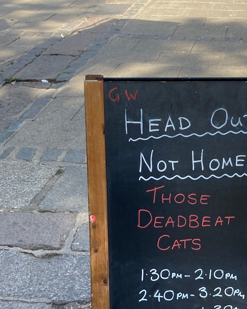 sirtobysbeers's tweet photo. 🎶 HEAD OUT NOT HOME 🎶
Those Deadbeat Cats are playing today on Gentleman's Walk, as part of the #HeadOutNotHome and we are around the corner!
We are open from 12-5pm today. More information about entertainment available at: https://t.co/OlVgQKCl1B https://t.co/3VoFdWac2V