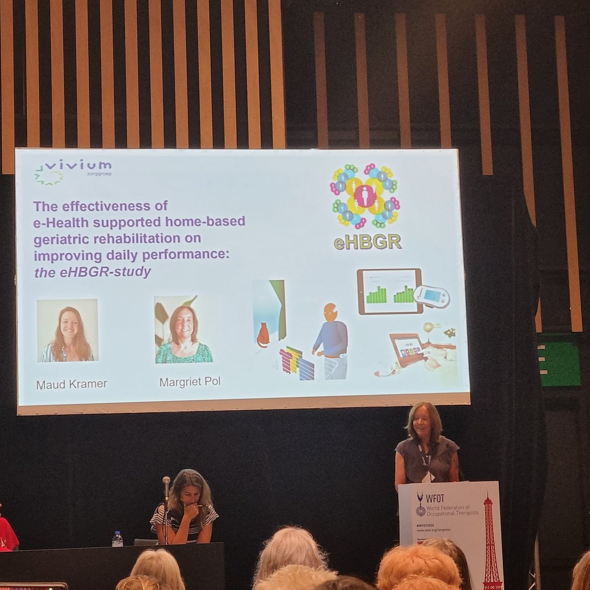 Margriet Pol op #WFOT2022 geeft haar presentatie!