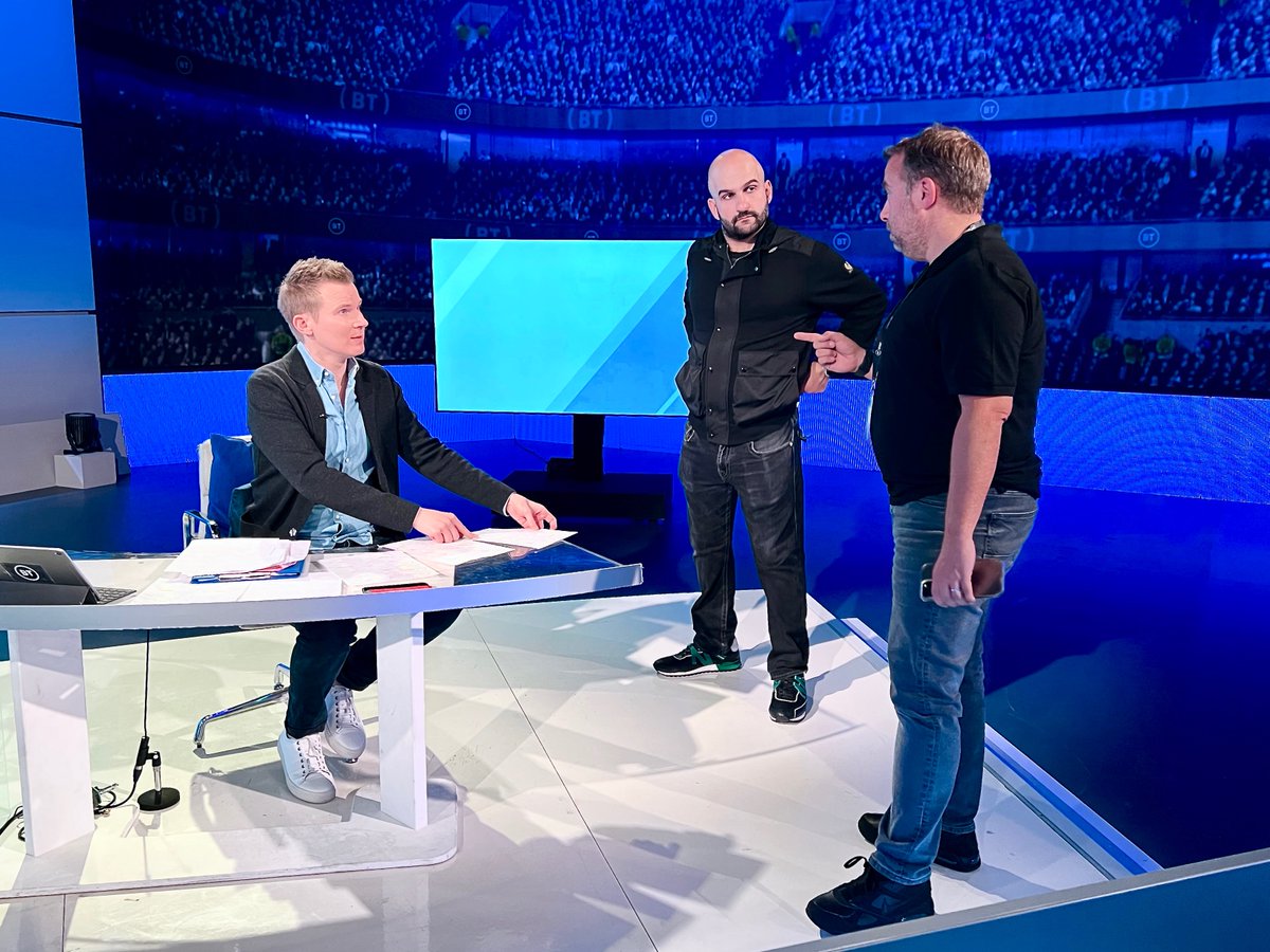 McAlpineTV's tweet photo. BT Sport Score - Amazing day of goals, with @RobbieSavage8 @chris_sutton73 @darrellcurrietv @julesbreach @RLevski https://t.co/pKhYzL36Q4