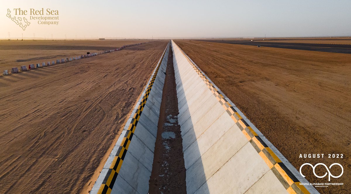 August 2022 Progress of Works Aerial Photos at The Red Sea International Airport Project.
Almabani is proud to be taking part alongside our partners @NesmaPartners in this huge project by 
@TheRedSeaGlobal @TheRedSeaSA 
#breakingnewground #theredsea #almabanigc #leadingtheway