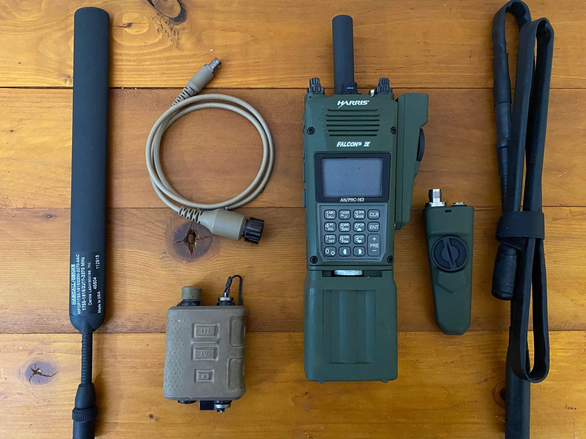 当日発送可能 新品　19ピン実物サイズインターフェースのPRC163無線機モデル Silynx PRC163 プッシュ・トーク・アダプター