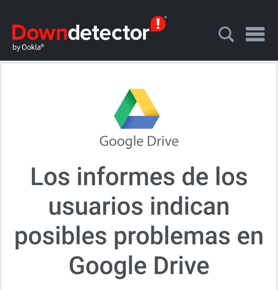 kitmediaoficial's tweet photo. ÚLTIMA HORA ➡️ Caída global de los servidores de @googledrive a nivel mundial.
La falla impide a los usuarios acceder al servicio de almacenamiento en la nube. - @Fansmobile1.
#googledrivedown | #PeriodismoQueDaLaCara | #KitRadioSinFronteras | #FemXarxa. https://t.co/qqNRDs7dBO