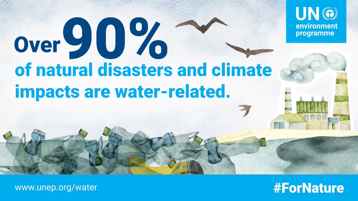 The #climatecrisis affects freshwater resources, which play an essential role for 
🟢 our planet’s well-being
🟢 societies
🟢 economies

This #WorldWaterWeek, explore our work on the issue: unep.org/explore-topics…