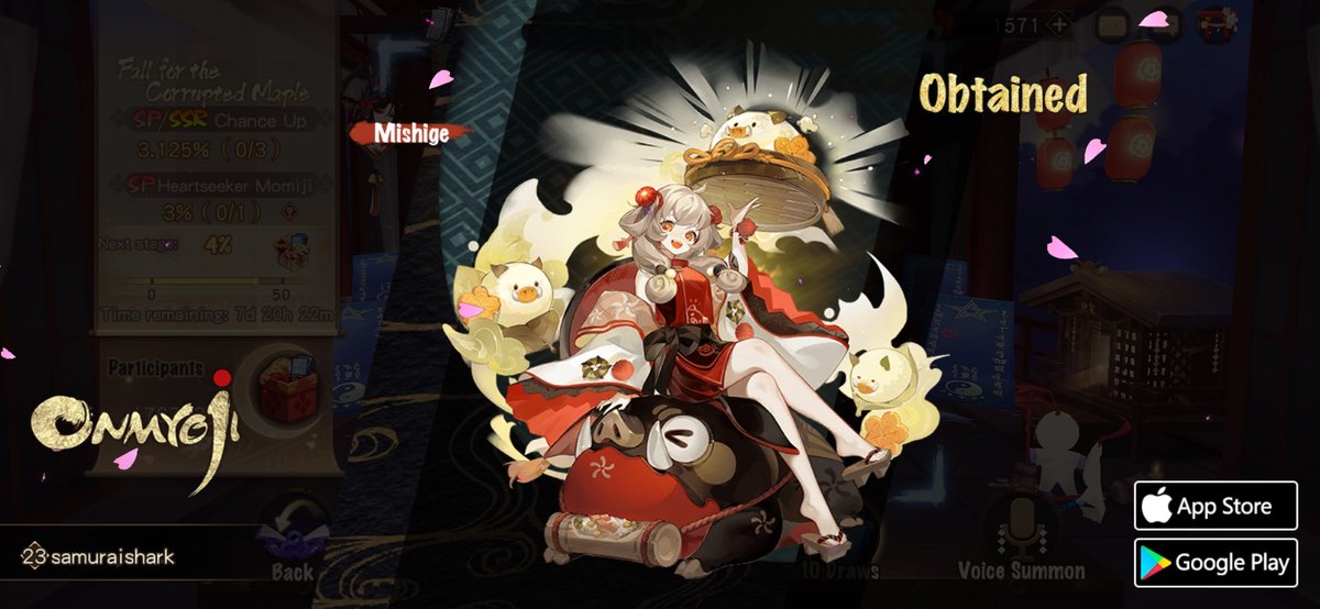 MAlodon's tweet photo. #Onmyoji# I summoned a new shikigami! Check it out and try your luck! https://t.co/0XmeUikD8k