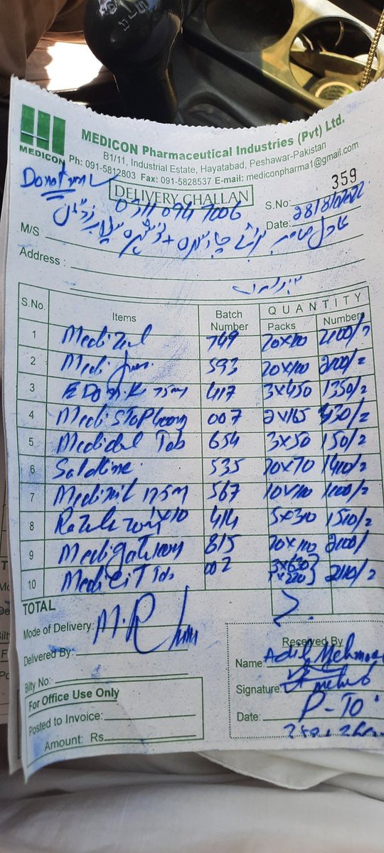 ShafeeqGigyani's tweet photo. We have received a truck of 250 cottons of medicines from Medicon Pharma for the flood-hit areas of Charsadda.

If any relief team need these call to Adil Mehmood  (03110947006). https://t.co/KwVTCnfHcQ