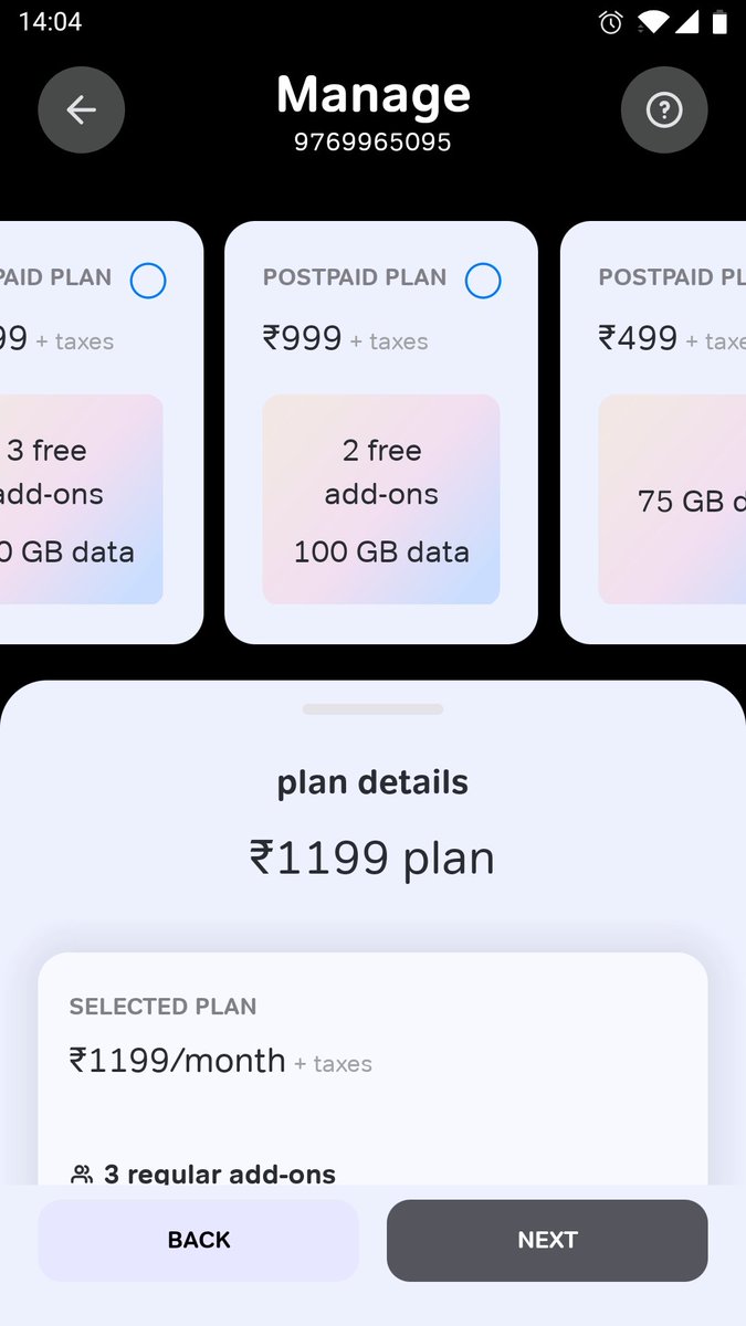 abhizar's tweet photo. @Airtel_Presence I have been informed by you that the 999 plan has been discontinued and that's y my plan was changed to 1199, I have received no intimation for the same and I can still see the 999 plan on Airtel app. Pls explain I plan to take legal action on this https://t.co/ZEUTam37Dh