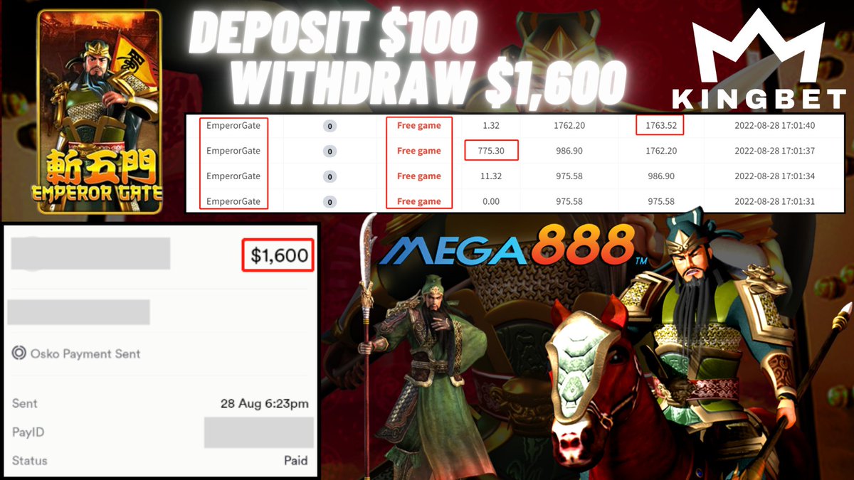 KINGBET_AUS's tweet photo. 🥳Congrats Dear Member 🇦🇺KINGBET🇦🇺 Deposit Only $100 Get Withdrawal $1,600‼️

🌐Contact Us► https://t.co/jpqXWboXyW

#KINGBET #freegame #Australia #casino #onlinecasino #trustedcompany #slot #welcomebonus #rebate #bonus #918kiss #pussy888 #mega888 #evo888 #live22 #x500 #joker https://t.co/Pnz3gbtcx6