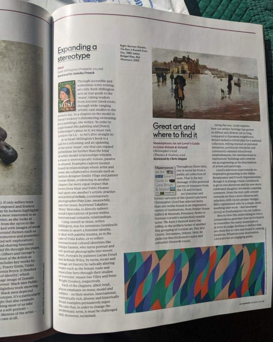 ruth_millington's tweet photo. Woken up to this wonderful review of MUSE in Art Quarterly @artfund! Thank you, @AnnekaFrench 💫🌱 https://t.co/N39rsWesow