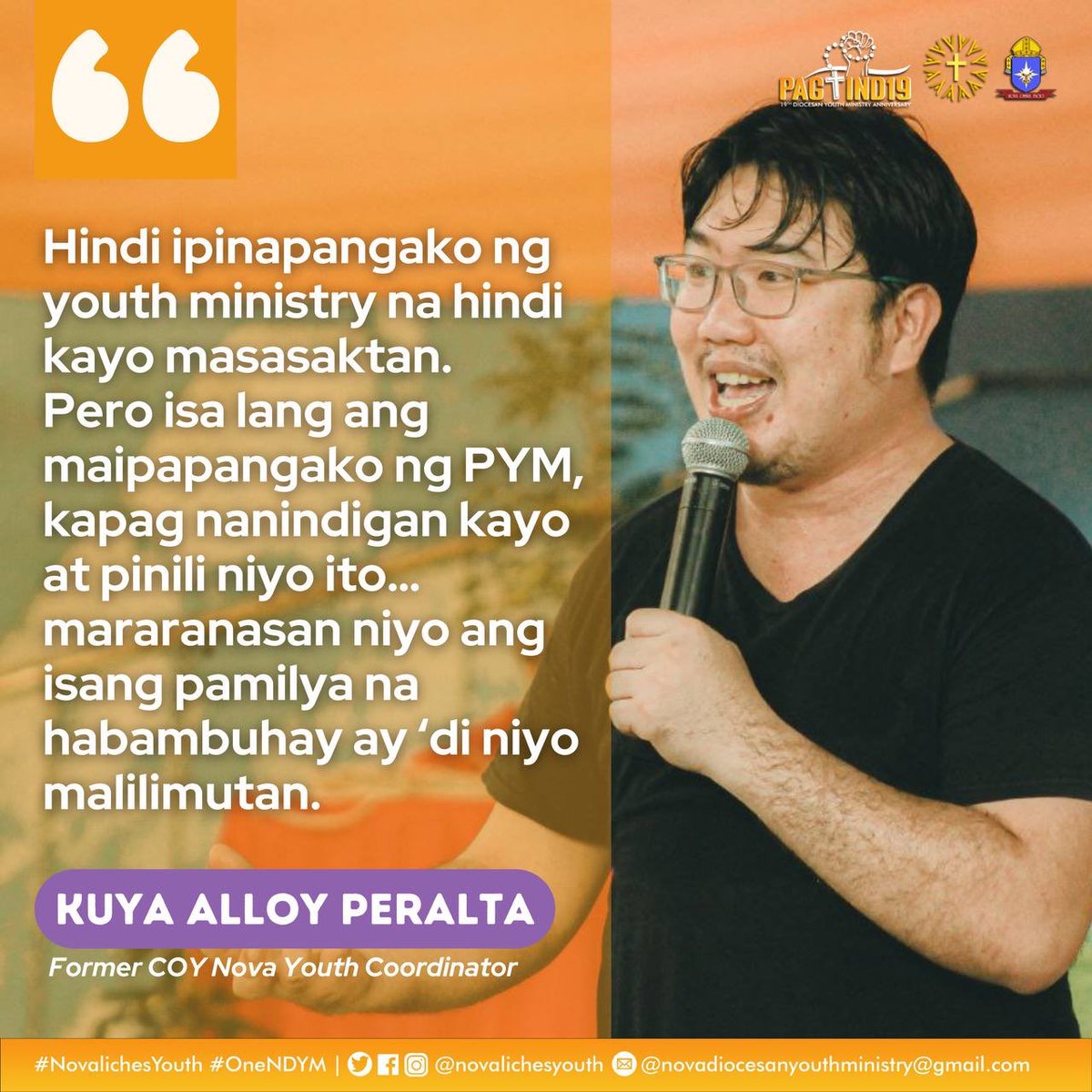 novalichesyouth's tweet photo. HAPPENING NOW: Plenary Talk 2: Confessions of a Youth Minister

-Kuya Alloy Peralta
Former COY-Nova Coordinator

#PAGTIND19
#19thDYMA
#NovalichesYouth
#OneNDYM https://t.co/TgYkgZVNob