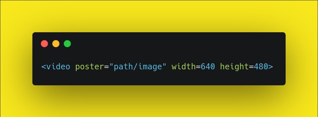 guillaume_rygn's tweet photo. 📢 Découverte code du jour :

En HTML il est possible de mettre une image sur une vidéo en attendant qu'elle soit mise en lecture ou qu'elle charge!
Faut vraiment que je lise plus MDN sur les balises HTML il y a vraiment des attributs géniaux ! https://t.co/hwtwqGBlNX