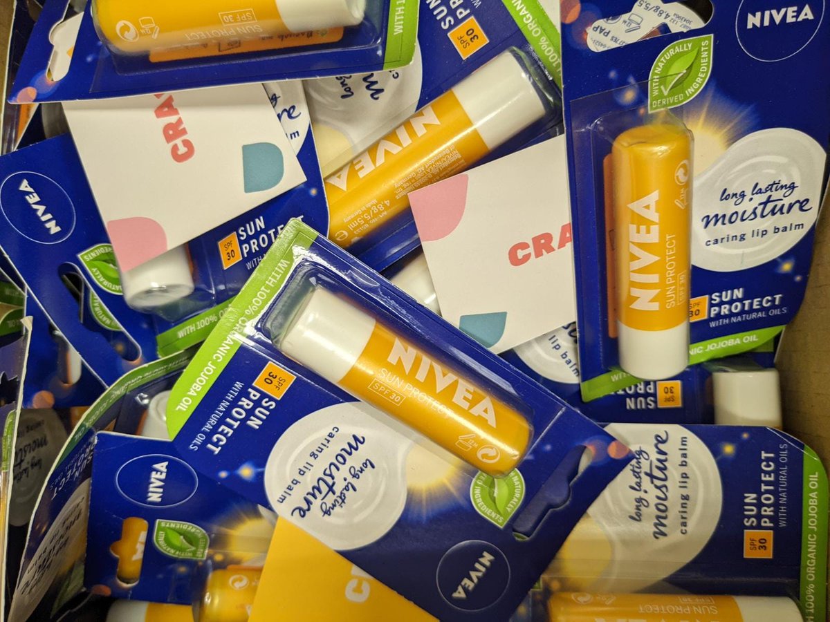 The donation of 7000 SPF30 Lipbalms from <a href="/niveauk/">NIVEA UK & Ireland</a> will support 7000 women who will receive #methotrexate during #ectopicpregnancy care in the NHS. By making CRADLE Methotrexate Packs available, we can inform of possible MTX side effects &amp; signpost to our weekly support group.