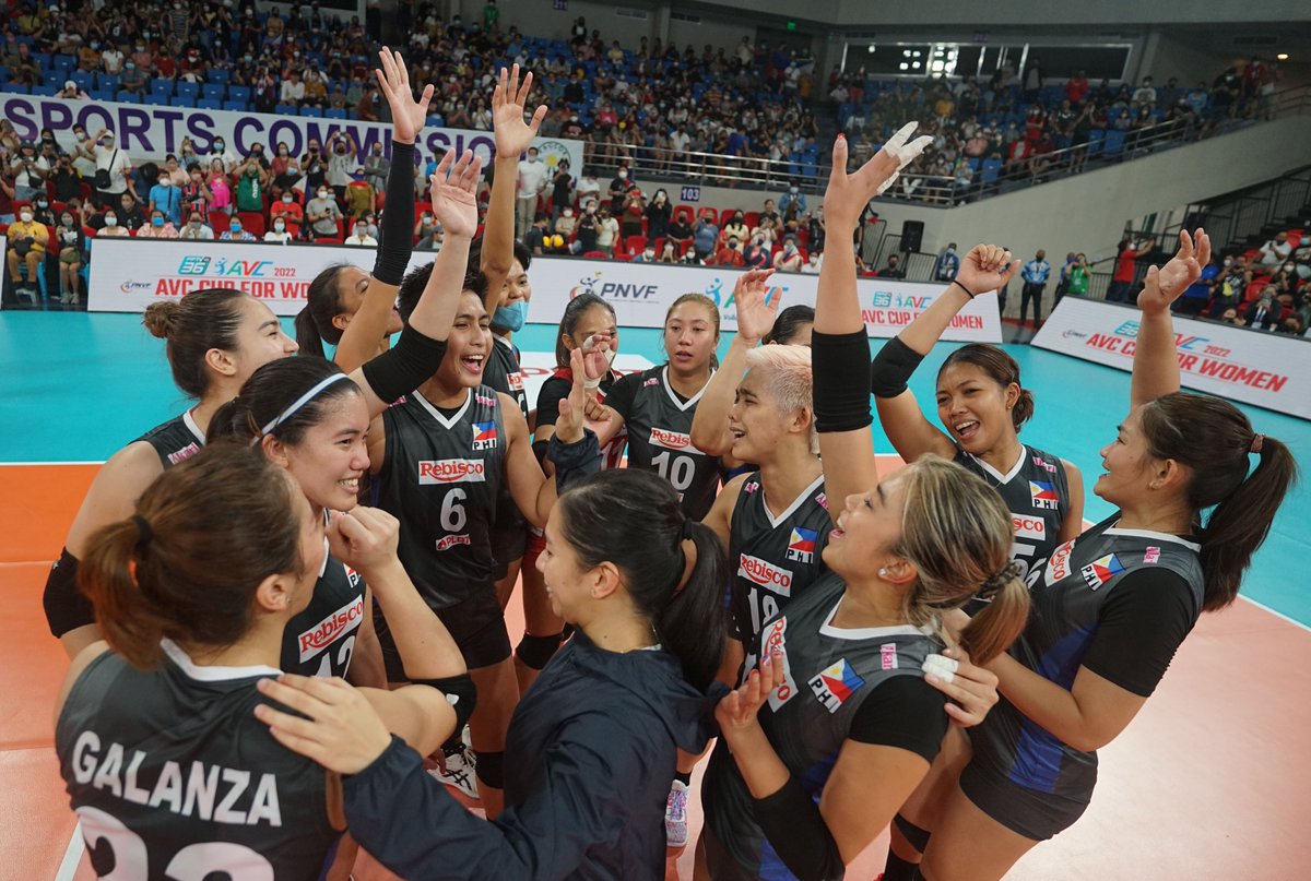 volleyball_phi's tweet photo. The Philippines edged Australia, 21-25, 25-19, 19-25, 25-18, 15-12, in a five-set thriller to boost its chances of finishing fifth in the AVC Cup for Women Sunday at the Philsports Arena.

Read more: https://t.co/zpkeIKNXaf https://t.co/SfFAUcu8to