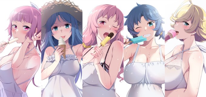 アイス食ってる告知絵が完了しました 