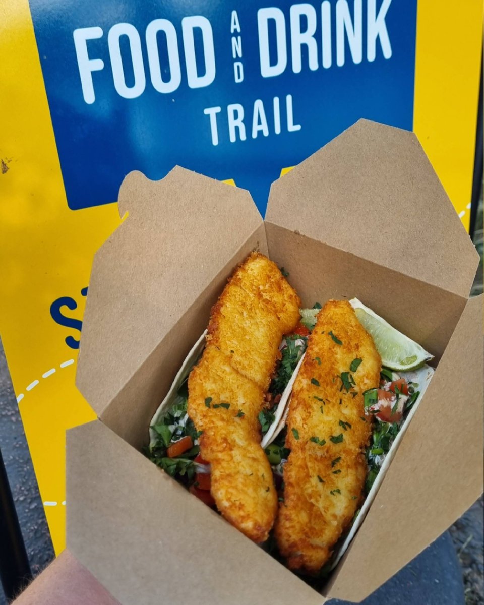 TheRedshankUK's tweet photo. Last one for the week folks and last chance to grab our panko crumbed halibut tacos 😋
Only at the Highland Food and Drink Trail 12-3 on this glorious Sunday 🌞

#halibut #softshelltacos #inverness #localproduce #streetfood #theredshankuk https://t.co/CQHo0XrrLp