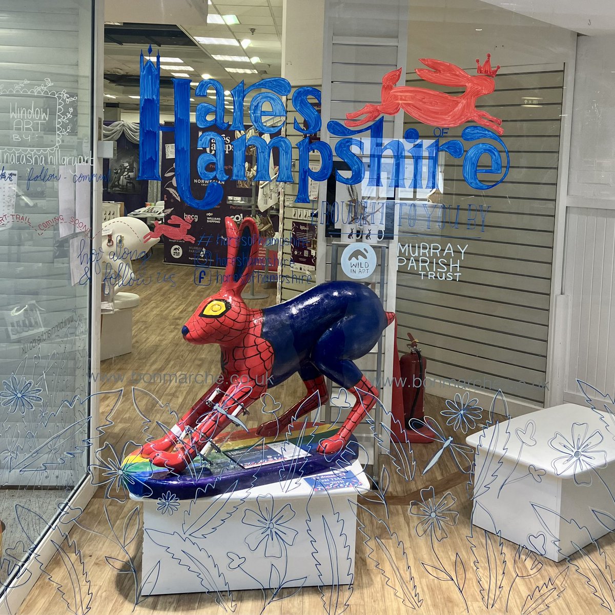 Come visit the #haresofhampshire shop in <a href="/themarlands/">The Marlands</a> today and tomorrow 10-4 to buy badges including exclusive offers of the full set for £10 and mystery bags for £3 including 5 badges!
Only 2 days left to visit the <a href="/HaresHampshire/">Hares of Hampshire</a> on the trail!