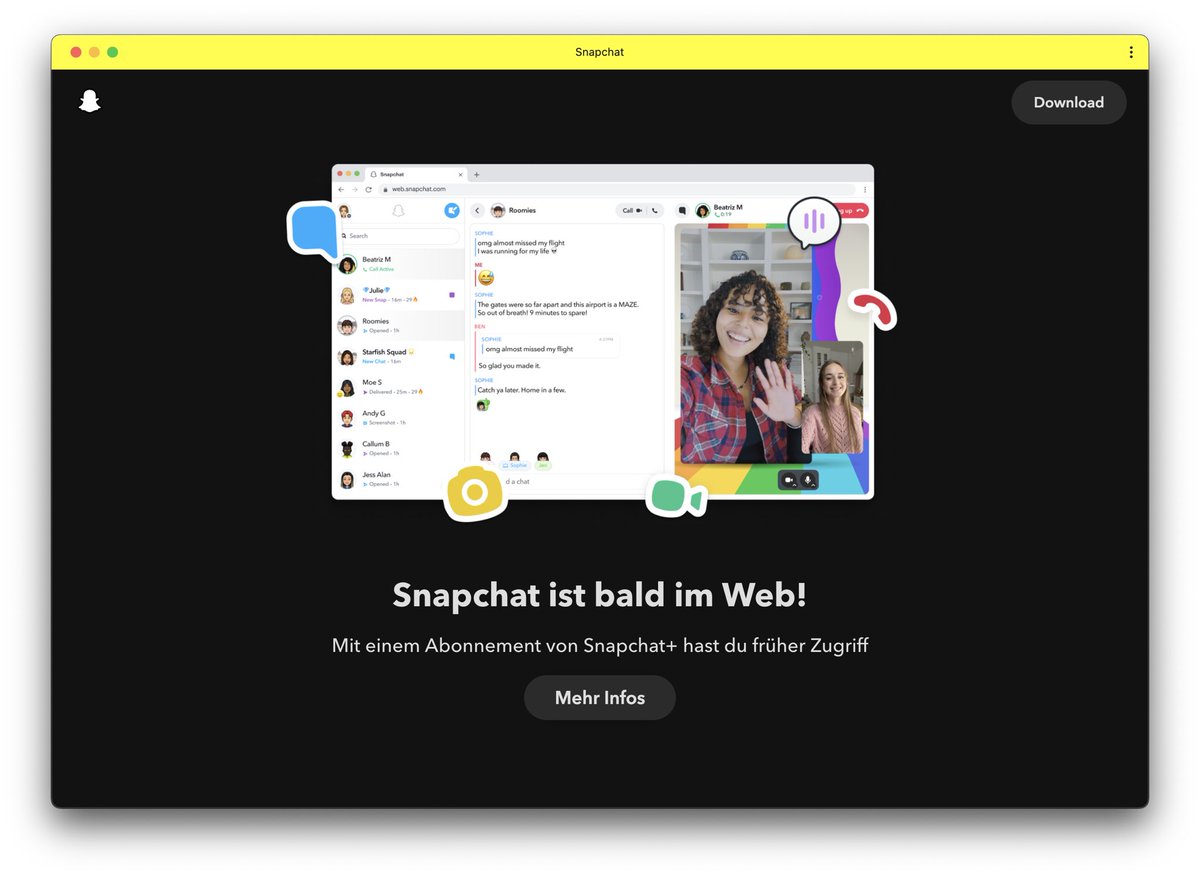 Die #App <a href="/Snapchat/">Snapchat</a> soll es bald als #Webversion geben. Doch wann kommt der Dienst nach #Deutschland? Im Beitrag erfährst du, wie du #Snapchat for #Web schon vorher testen kannst! 😇
•
mangoradio.de/news/snapchat-…