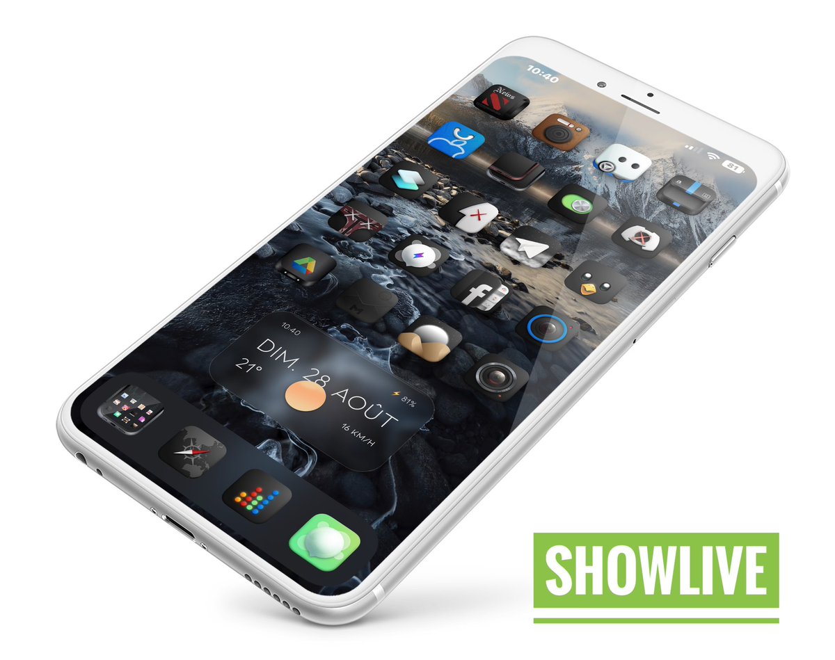 TeboulDavid1's tweet photo. Hello Sunday on #iOS16Beta7 with #ShowApp 🌴🌴🌴
.
.
🔘 #ShowLive⚡️@SeanKly
🍊 Icons @Enter_Apps
.
.
#ios15homescreen
#ios15icons
#shortcuts
#Wallpaper
#iOS16Beta7
#iPhone13ProMax
#ShowLive🤗 Swa88 https://t.co/BQfDvmsjtG
