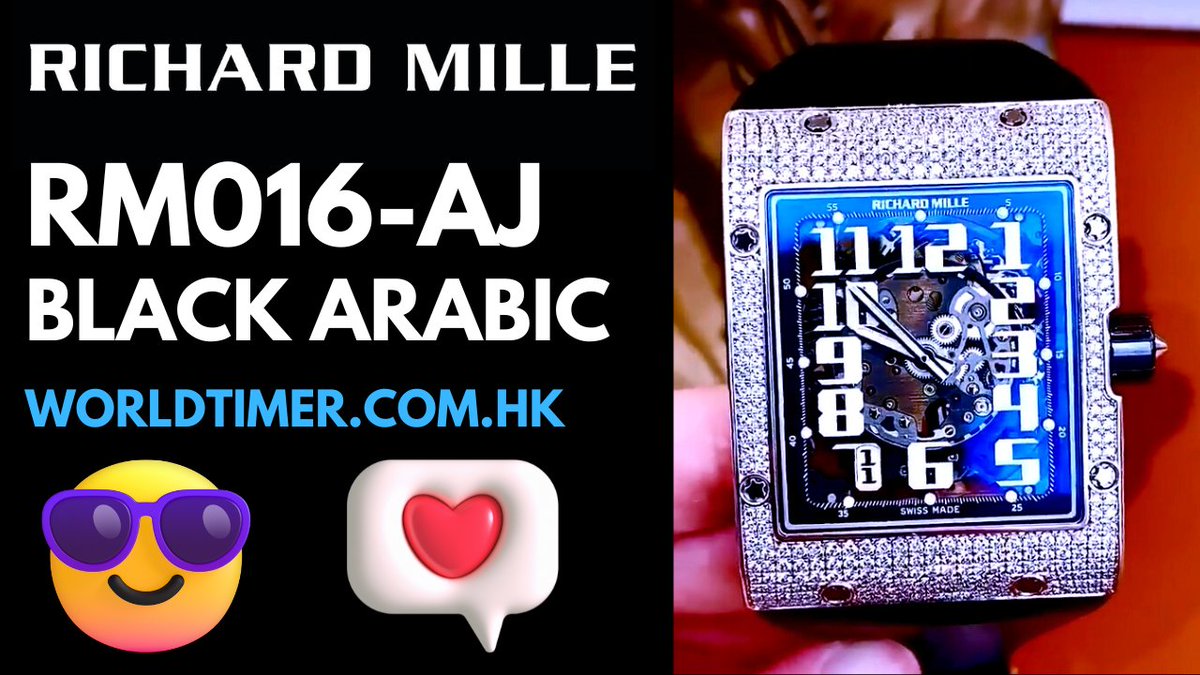WorldtimerDiW's tweet photo. #理查德米勒 #RichardMille RM016-AJ WG Black Arabic Mens Watch 💠💎💠

Watch Details: https://t.co/LgpEDpa13R

#RichardMiller #RM016 #richardmillepremium #wristwatch #luxuryWatch #watch #hautehorlogerie #rm手錶 #RMwatch #millenation #RichardMilleClub #RichardMilleOfficial #watches https://t.co/swAOJmWV3j