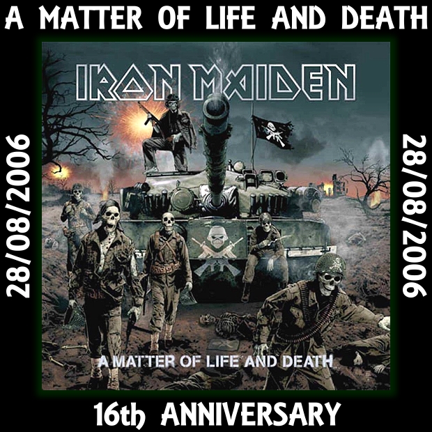 Coverslave's tweet photo. Happy Birthday! ✨💥
" A Matter Of Life and Death " Déjà 16 ans ! 
#happybirthday #amatteroflifeanddeath #ironmaiden https://t.co/Ea2Z1pYDUl