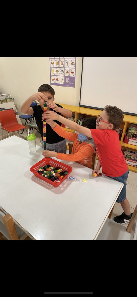 AnisRashid9's tweet photo. Who can build the highest cube tower?Students get to know each other by doing this challenge.@ISGDistrict @ISGDmm #grade1#teamwotk @shina_george https://t.co/wzk1UCb1Df