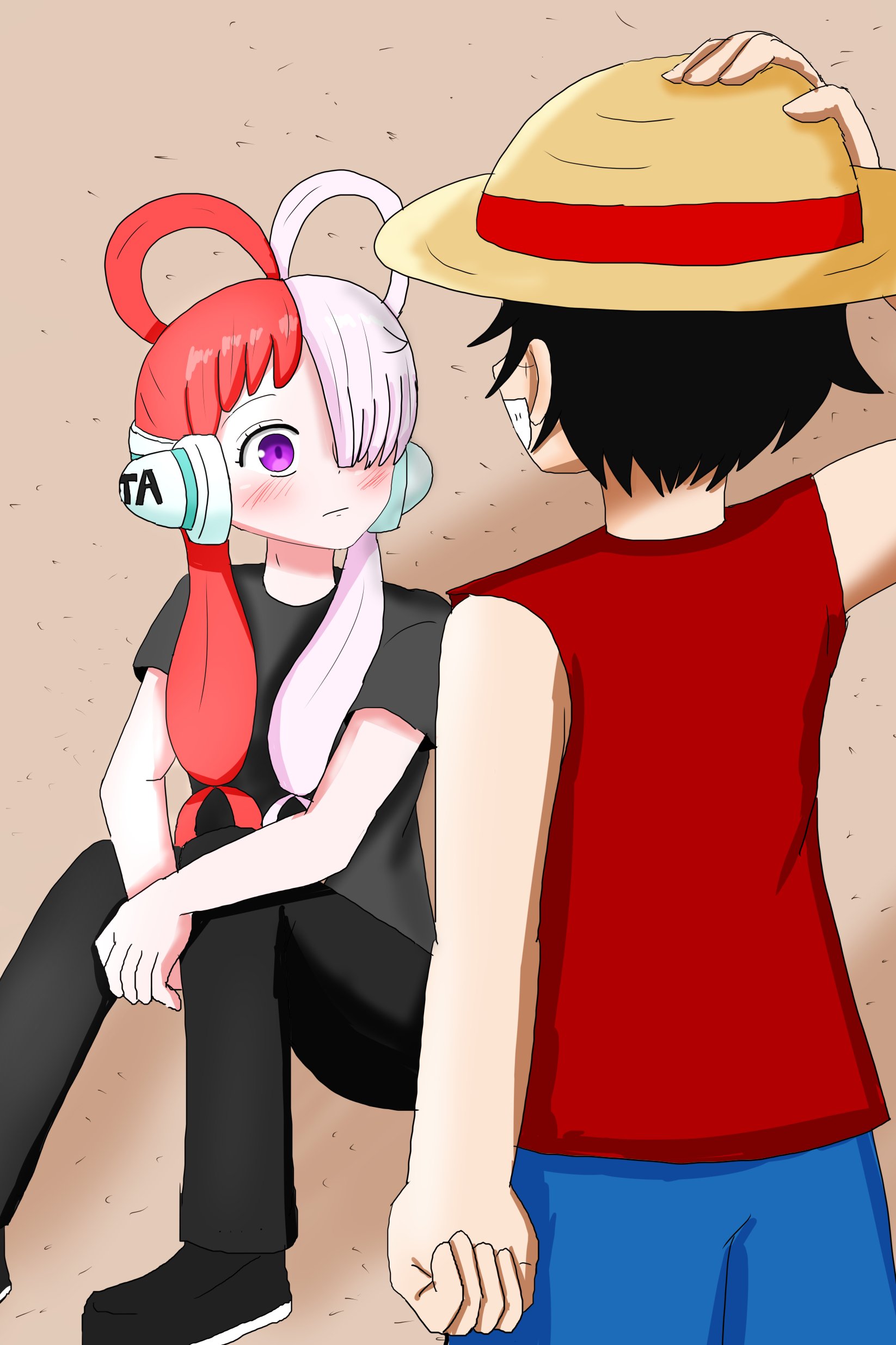ルフィ　ウタ ウタとルフィ - ibisPaint