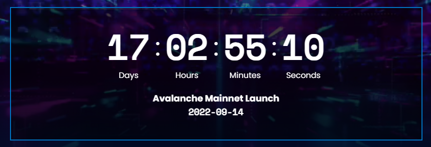 Did you hear the BIG news?!! Avalanche Post-Consensus will go live on Sept 14!

⏳ The countdown is now up on Avalanche.cash! 😉

GET READY FOR THE LAUNCH! 🔥🚀

$XEC #eCash #Crypto #JustBuild 🛠️