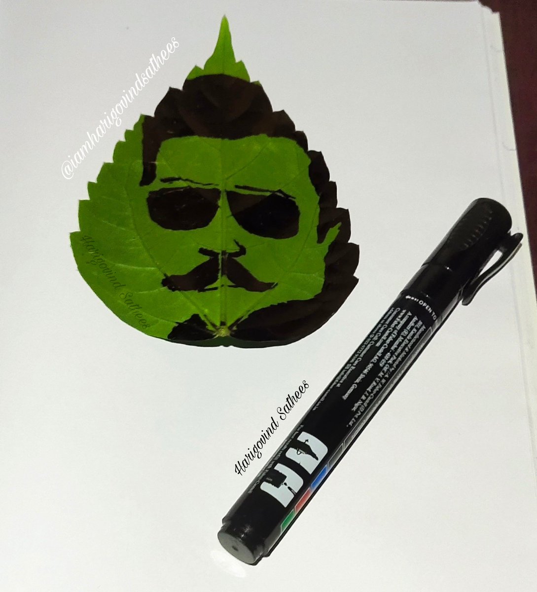 iharigovind's tweet photo. #My Leaf Drawing  
@Mohanlal

#Leaf_Art_  🌿

#leafart #leafdrawing #artlovers #mohanlal #mohanlalfans_kerala
#myleafdrawing #leafart #mohanlal #harigovindsatheesart #artvibes #artlovers #aaduthoma #drawingonleaf #myart #leafwork https://t.co/FqT4DPx5i0