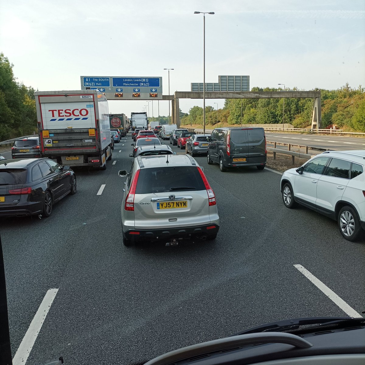 BackPageTravel's tweet photo. On the road again. We almost forgot what it was like to be bumper to bumper. En route to @Wolves #howaythelads #nufc https://t.co/YZPlxlTPFj