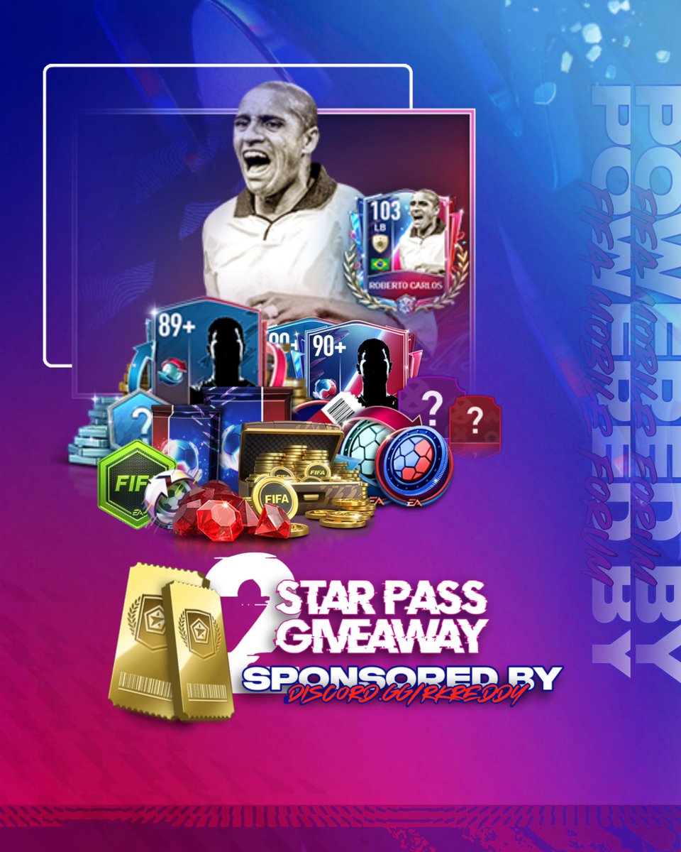 EAFCMobileForum's tweet photo. 🎉 GIVEAWAY 🎉 

2x Kickoff Rivalries STAR PASS Sponsored by @RkReddyFIFA 
 
- To Enter:

1. Follow us
2. Reply with a Number from 1 - 5,000 
3. Retweet this Tweet 
4. Subscribe to our YouTube Channel: https://t.co/t2ZfBULUDz
5. Join RkGang Discord Server: https://t.co/U4jPLhPDlI https://t.co/Sin3NctWnE
