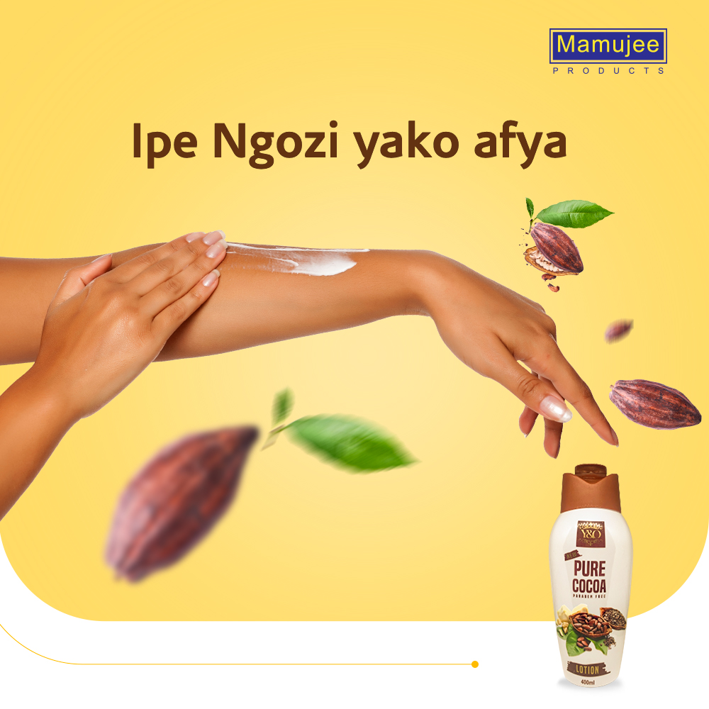 MamujeeLtd's tweet photo. Ipe Ngozi yako afya na losheni yetu ya pure cocoa kutoka familia ya bidhaa za Young &amp; Only. #SisiNiMamujee https://t.co/LshhkF4oCD