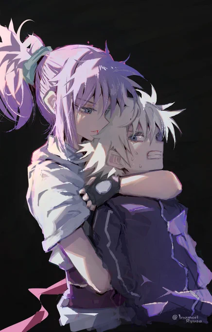 HUNTER×HUNTERのキルアとマチの絵を描きました#ハンターハンター 