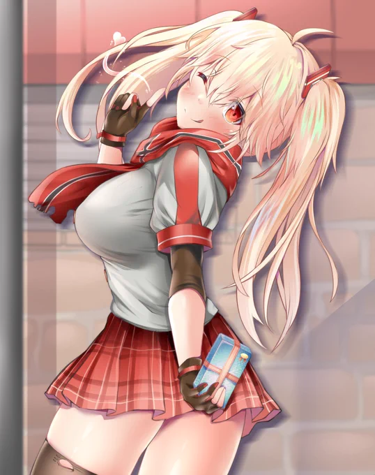 #アズールレーン

「にゃは☆プレゼントありがと〜」
なんか謎シチュになってしまったブリュッヒャー 