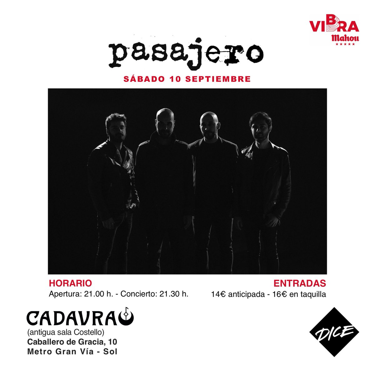 ¿Nos vemos el día 10 de Septiembre?
#Cadavra #Pasajero #Madrid 

dice.fm/partner/cadavr…