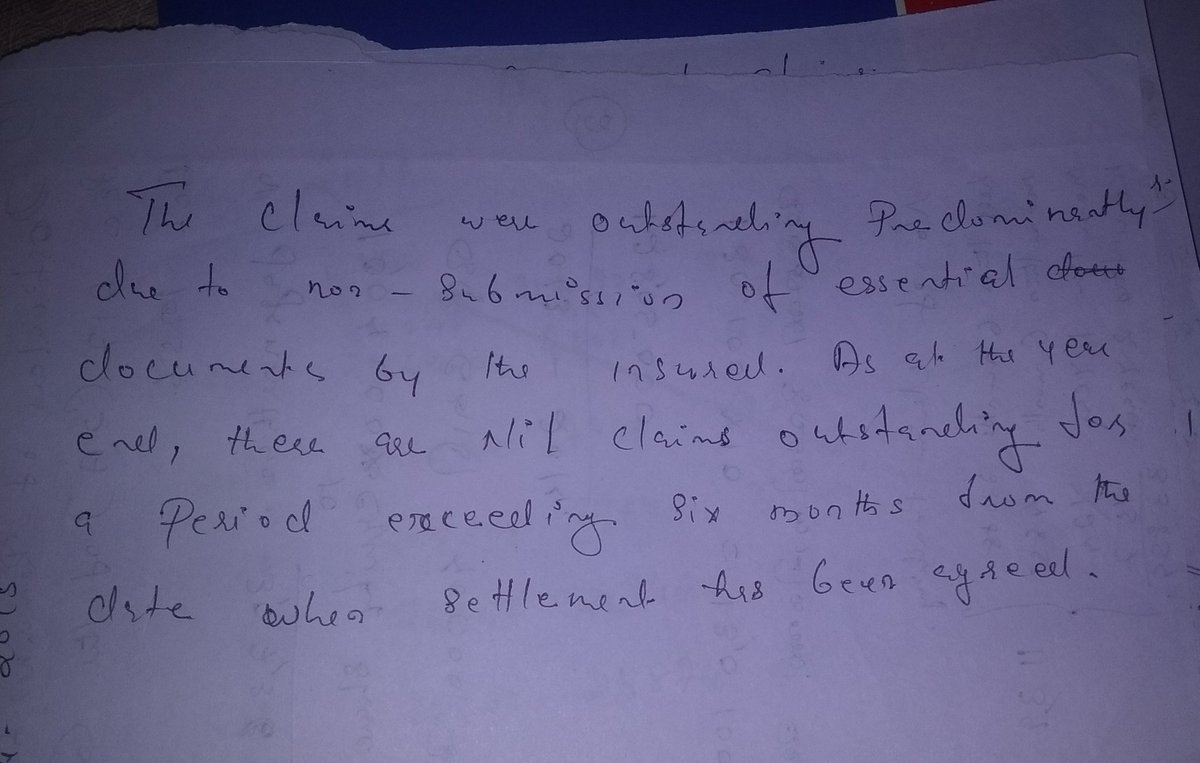 thara2010star's tweet photo. @anti_fragilist Agging of claims and what they do using a condition added in the policy document. https://t.co/CUj35qF2EZ