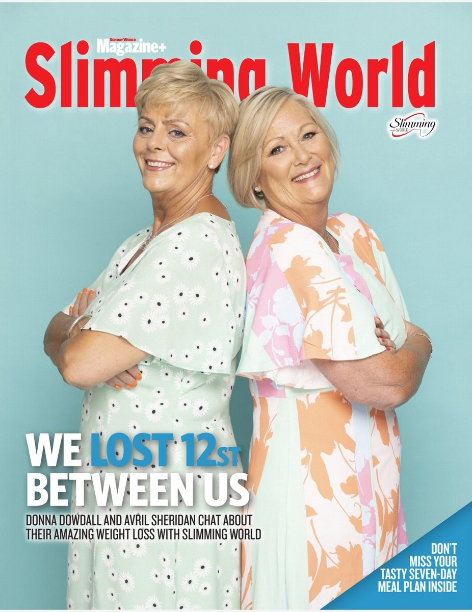 Don't miss these two fabulous ladies celebrating their astonishing weight loss today in <a href="/SundayWorldMag/">Sunday World Magazine+</a> complete with a 7-day meal plan from <a href="/SlimmingWorld/">Slimming World</a> to kick-start your weight loss journey.<a href="/sundayworld/">TheInfoWoman</a>