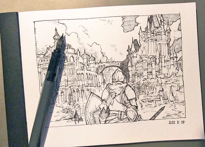 昨日のスクショでお絵描き…✒️ 