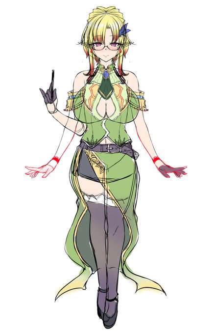 次回作のLive2Dモデルの下書き 