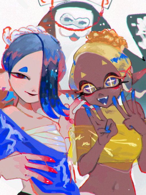 すりみ連合さんたち描いた 