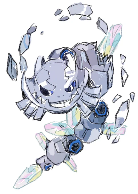 #1日1ポケモン #ポケモン #ポケットモンスター #Pokemon #らくがき1日1ポケモン #1日1絵 #らくがき #イラスト #Steelix【208 #ハガネール #メガハガネール】(996目) 