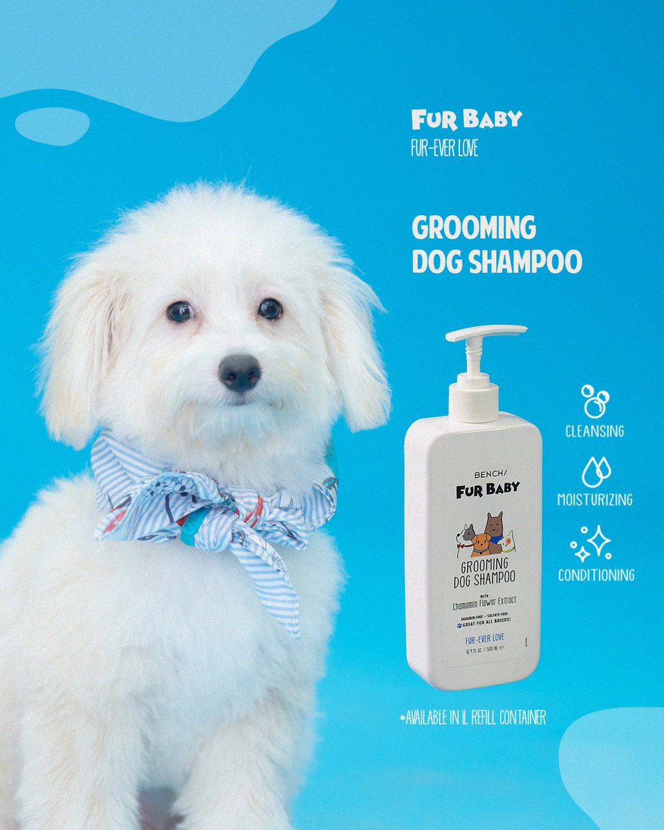 benchtm's tweet photo. Keep your fur babies healthy and happy like @francinecarreld's dogs, Hambi and Sova, with our newest FUR-tastic line of grooming essentials for dogs. Shower them with all our Fur-Ever love and care everyday with #BENCHFurBaby! 💓🚿

#BENCHFurEverLove https://t.co/oGLYz6hPuY