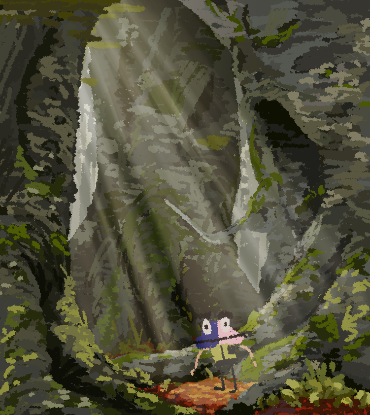 ohiccup_'s tweet photo. mushroom man is lost #KindredSMP #timeclovafanart https://t.co/ZA8pCmJ9iG