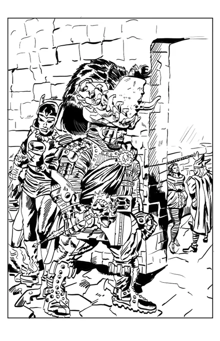 (The Mighty Thor)

After watching a video on Jack Kirby inkers some time ago I wanted to try my hand on inking too and it was honestly a very helpful practice in shading and line-weight. (Also wow! the detail my hand hurt after)
Here's what I did. Happy birthday to Jack Kirby! 