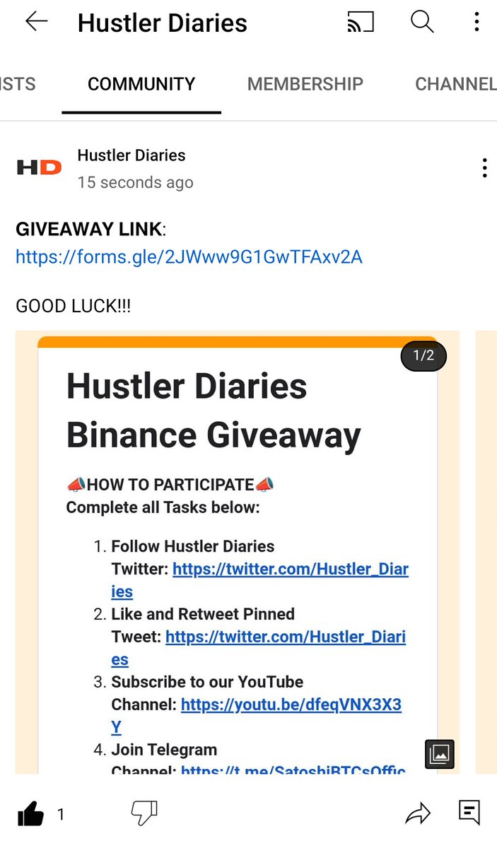 Hustler_Diaries's tweet photo. 𝗚𝗜𝗩𝗘𝗔𝗪𝗔𝗬 𝗟𝗜𝗡𝗞:
https://t.co/4BwKHP51uO
Complete All Tasks!
GOOD LUCK!!! @Hustler_Diaries #Giveaway #follow #retweet https://t.co/bBh2ZHNh3z