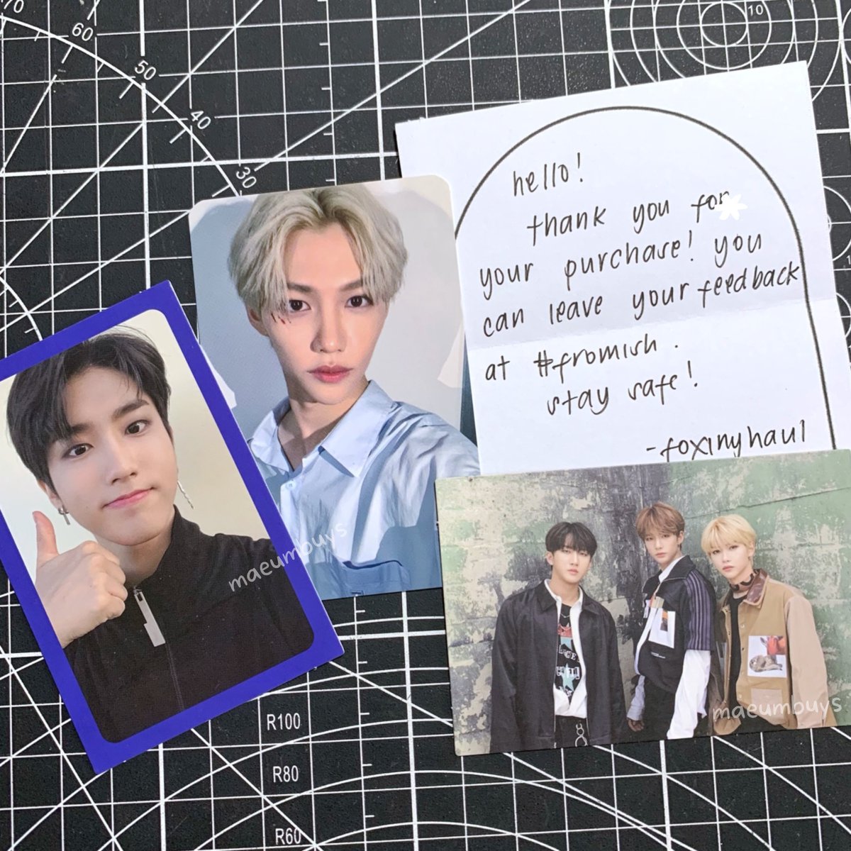 maeumbuys's tweet photo. Lix swid lost mail no more 🥹🫶🏻 

thank you so much po @foxinyhaul for securely packing these pcs, they arrived safely po 🤍 #fromish https://t.co/KiM0AJ24Qr