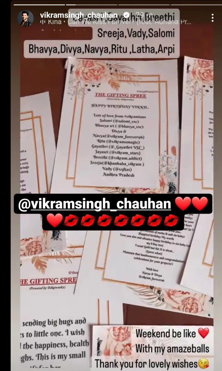 Khanbaba_vikram's tweet photo. The letter ✉ ♥ on his bday wish finally he reach awwww 
Sreeja vikku forever my boy @vikram_the_Leo I love youuuuu 
#vikramsinghchauhan https://t.co/9DSCg2RWdt