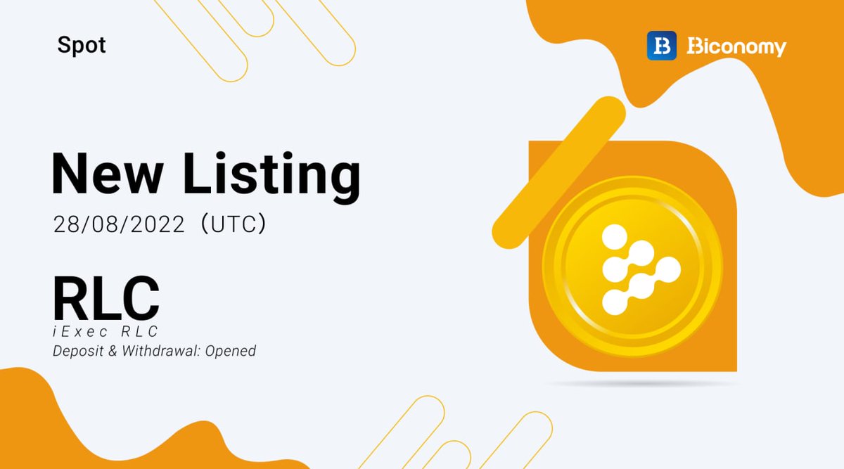 BiconomyCom's tweet photo. 🥳New HOT #Listing on #BiconomyExchange🚀
🚀#Biconomy Exchange Lists #RLC  @iEx_ec with $RLC/ $USDT Pair 💰

🚀#RLC  is a #Blockchain based #decentralized Computing Provider .
🥳Trade : https://t.co/6DlN5Rt2My

#CRYPTO #BTC #ETH #WEB3 #DEFI #GAMEFI #NFT #METAVERSE https://t.co/leP1DV6dCA