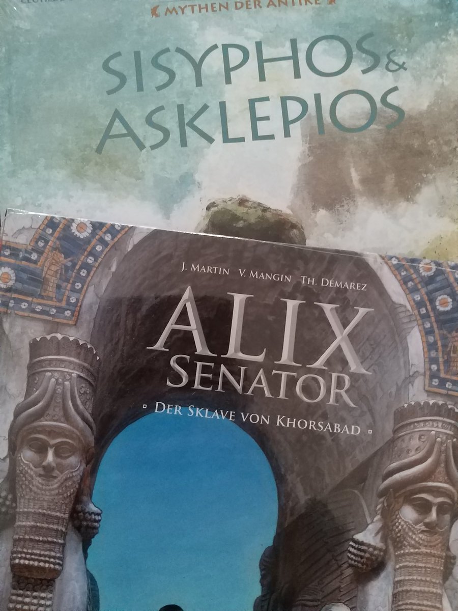 DisInvictis's tweet photo. Sunday. Volume 17 of Ferry's #MythenDerAntike - and Volume 11 of Mangin/Demarez's #AlixSenator (sequel to the original Alix series by Jacques Martin). Both published by @SplitterVerlag. https://t.co/MyYMjw7Qtg